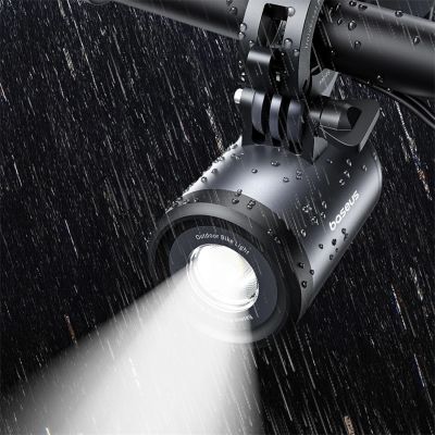 9. Baseus PrimeTrip Universal 3000mAh IP68 LED Holder with 2-in-1 Lamp - Black and Gray