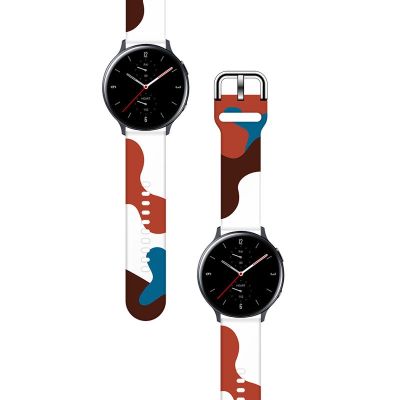 2. Strap Moro for Samsung Galaxy Watch 40 / 41 / 42 / 43 / 44 mm silicone bracelet watch band - pattern 8