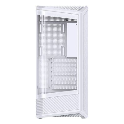 5. Jonsbo D400 PC Case, Midi Tower, ATX, Tempered Glass - White
