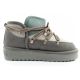 13. D.Franklin women's winter snow boots, fashionable insulated ankle boots, gray