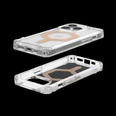 3. UAG Plyo MagSafe case for iPhone 15 Pro - transparent and gold
