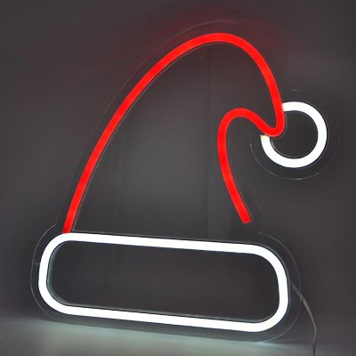 11. NEON LAMP FIGURINE SANTA CLAUS HAT