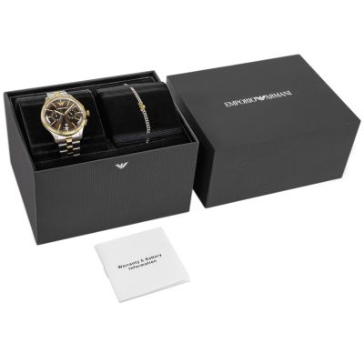 8. Men's Watch Emporio Armani Dario Chronograph AR80084SET + BOX