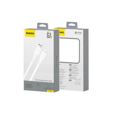 2. Dudao L2sL USB-A - Lightning 6A Cable 1.2m - White