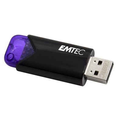 Emtec Click Easy USB Flash Drive 128GB USB Type-A 3.2 Gen 1 (3.1 Gen 1) Black, Purple