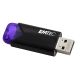 Emtec Click Easy USB Flash Drive 128GB USB Type-A 3.2 Gen 1 (3.1 Gen 1) Black, Purple