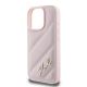 6. Karl Lagerfeld Quilted Signature iPhone 16 Pro Case - Pink
