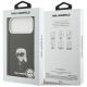 8. Karl Lagerfeld IML Aquarelle Karl & Logo MagSafe Case for iPhone 17 Pro Max - Black