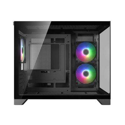 4. COUGAR CGR-2QA6B-RGB Mini Tower, Black