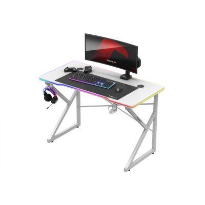 2. Huzaro Hero 1.7 RGB White Gaming Desk