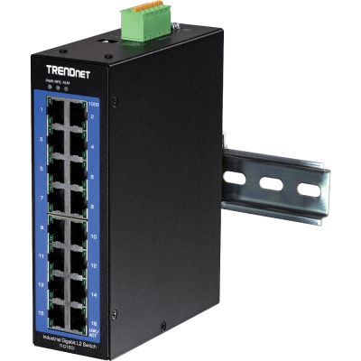 4. TRENDnet TI-G160I - switch - managed - 16 x 10/100/1000 - DIN rail mounting possible - DC