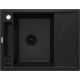 Single-bowl magnetic granite sink with drainer
