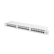 Patch panel Lanberg PPS6-1024-S (1U; cat. 6; 24xRJ-45)