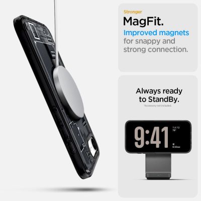 12. Spigen Ultra Hybrid MagSafe Case for iPhone 16e / 17e Zero One - Black
