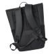 18. Rivacase Eden Backpack Roll-Up Backpack Black Polyester, Waxed Leather (Pull Up)