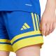 5. adidas Squadra 25 women's shorts blue and yellow JN5408