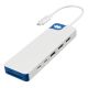 2. Hyper HyperDrive Flex Dual 4K HDMI 9-Port Docking Station, White/Blue | HD4103BUGL | Number of HDMI ports: 2