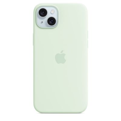 2. Apple Silicone Case with MagSafe Soft Mint, for Apple iPhone 15 Plus, MT103ZM/A