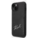 2. Karl Lagerfeld Signature Logo Cardslot Case for iPhone 13 / 14 / 15 - Black