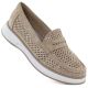 Women's openwork golden lords shoes Sergo Leone MK098H