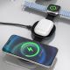 4. Dudao A11S 3-in-1 wireless charger, MagSafe-compatible, for smartphone, smartwatch and headphones – black