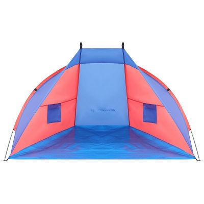 8. BEACH SHELTER SUN 200x120x120cm BLUE-RED ENERO CAMP