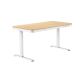 8. Activejet ET119W-C electric height-adjustable desk, white/oak. Tabletop dimensions: 140 x 70 cm.