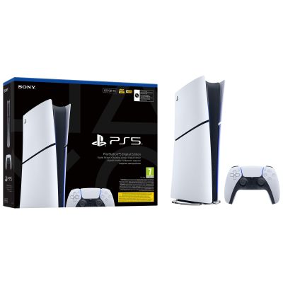 5. SONY PS5 Digital 825GB Console + 2 DS5 Controllers