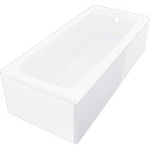 Prizma bathtub enclosure 170 cm - long side