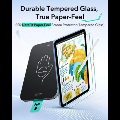 3. ESR Paper Feel 2-Pack Tempered Glass for iPad 10.9” (2022) / 11” (2025)