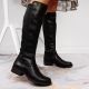 29. Rieker W Z9591-00 black leather boots 