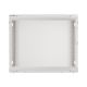 11. Lanberg WF01-6409-10S single-section cabinet (9U; 500mm / 600mm / 450mm; wall-mounted; Glass; 19''; gray)