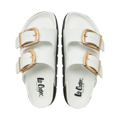 4. Lee Cooper Women's Slides White LCW-26-35-4460LA