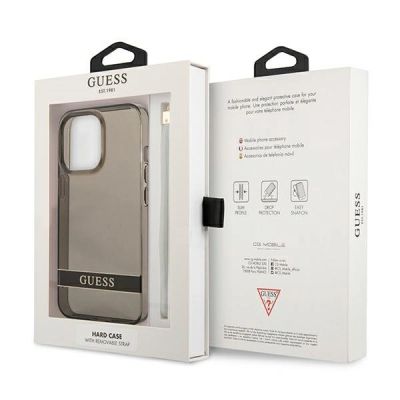 8. Guess GUHCP13LHTSGSK iPhone 13 Pro / 13 6.1" black/black hardcase Translucent Stap