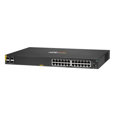 7. Aruba 6100 24G Class4 PoE 4SFP+ 370W Managed L3 Gigabit Ethernet (10/100/1000) PoE Support 1U Black