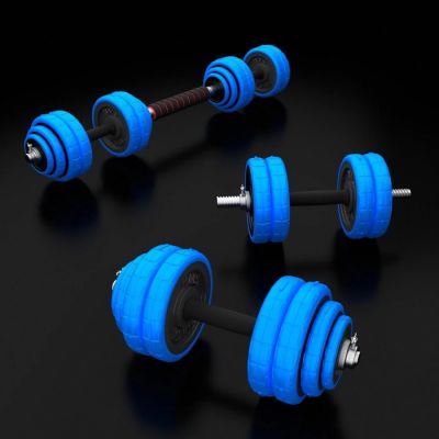15. HMS SGG30 BAR 2-in-1 weight set (barbell and dumbbells) 30 kg