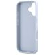 7. Guess Grained Big 4G Logo Small Classic Logo case for iPhone 16 - blue