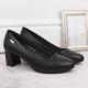 36. Sergio Leone W SK314A black decorative block heel pumps