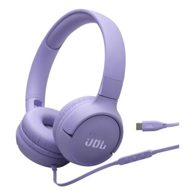JBL Tune520C USB-C Purple On-Ear Headphones