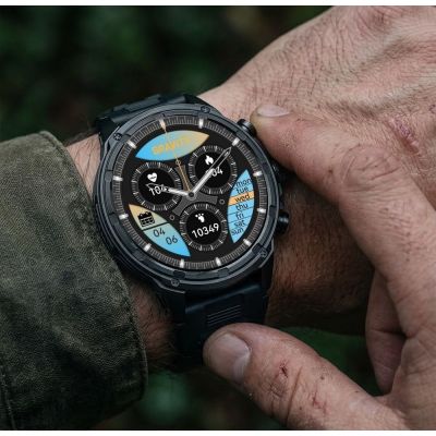 2. Smartwatch Gravity Black Strap + Bracelet GT41-1