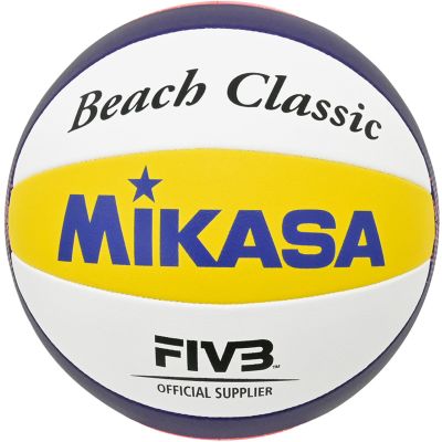 3. Mikasa Beach Classic BV551C-WYBR Beach Volleyball