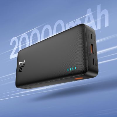11. Baseus Airpow 20W 20000mAh Power Bank with Baseus Simple Series USB-A - USB-C 50cm Cable - Black
