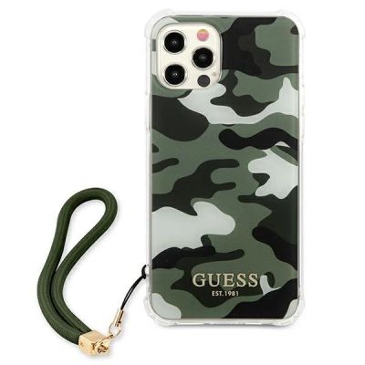 3. Guess GUHCP12MKSARKA iPhone 12/12 Pro 6.1" green/khaki hardcase Camo Collection