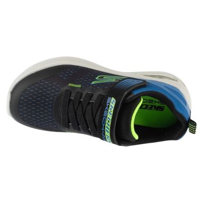 3. Skechers Microspec Max Advance – Squad-Pacer 404105L-BBLM, Navy Blue, Size 27