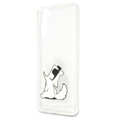 6. Karl Lagerfeld Choupette Fun Case for Samsung Galaxy S21+ - Transparent