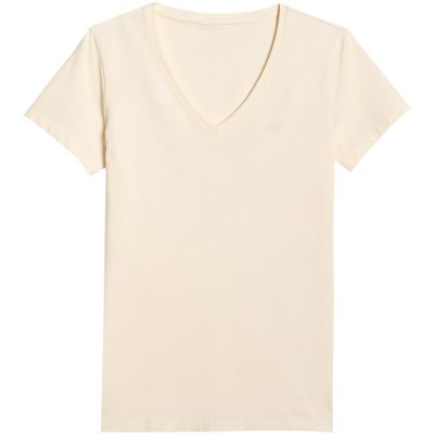 2. Women's T-shirt 4F F2969 cream 4FWAW25TTSHF2969 12S