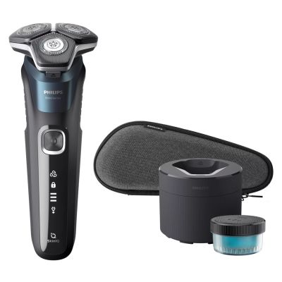 4. Philips SHAVER Series 5000 S5889/50 Rotary Shaver Trimmer Blue