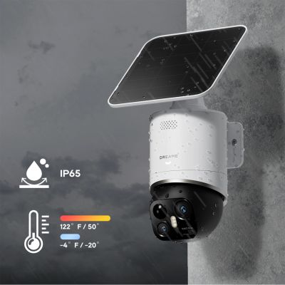 12. Dreame Navo Elite 1 Outcam 360° outdoor camera with solar panel - white