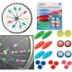 9. SET OF 21 XQMAX BEADS FOR DECORATION OF BICYCLE SPOKES