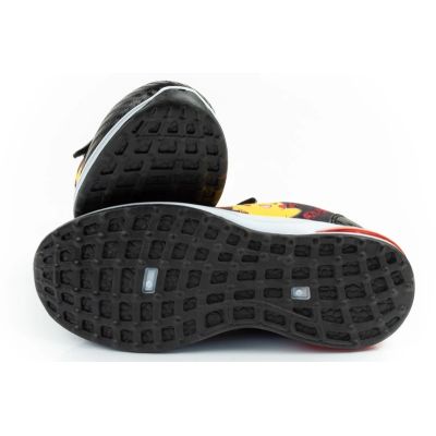 9. Leomil children's sports shoes Pokemon sneakers lightweight with velcro LED black